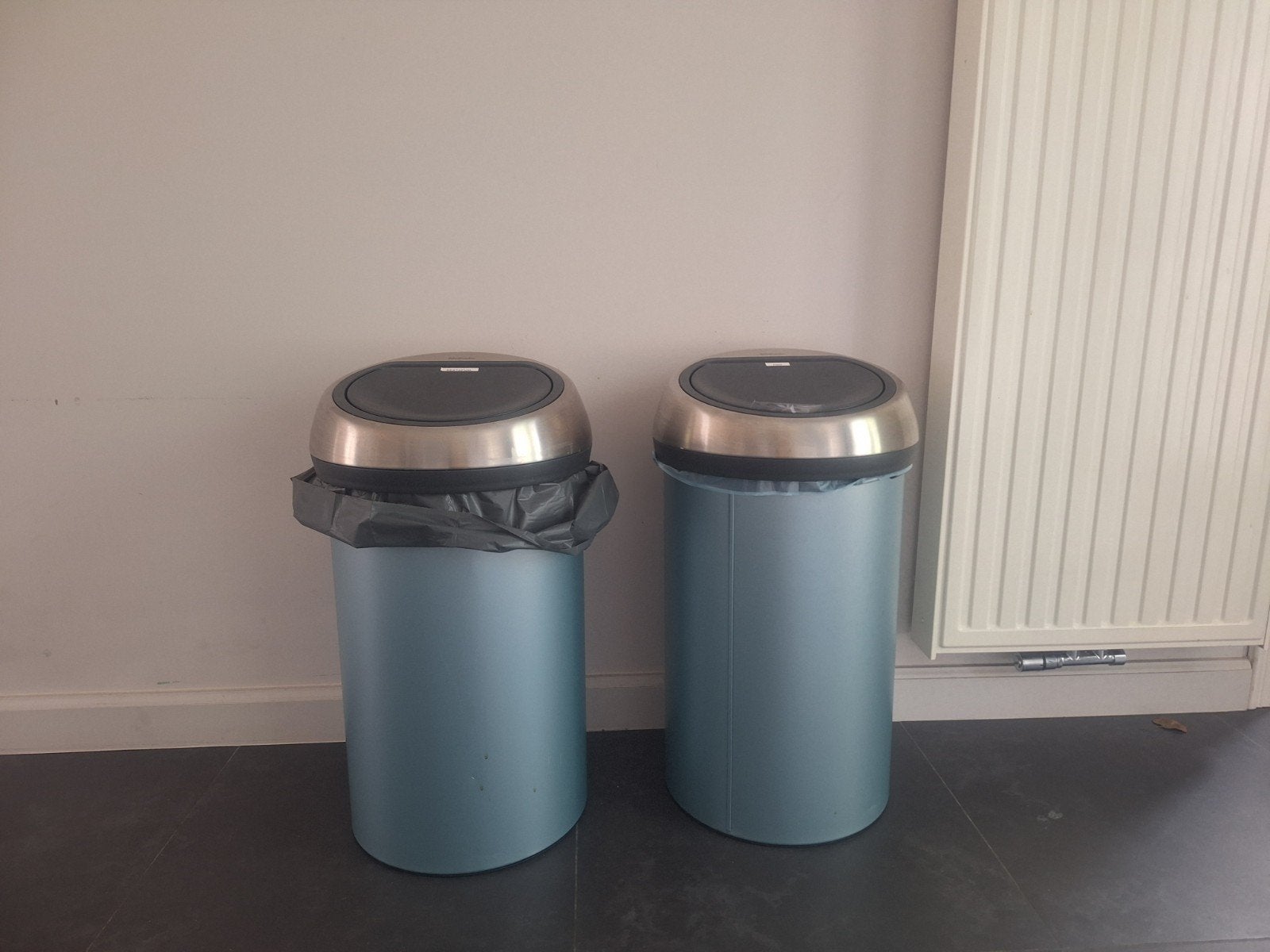 Brabantia vuilbakken 2x 60L, Maison & Meubles, Accessoires pour la Maison | Poubelles, Enlèvement