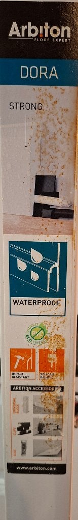 Watervaste plinten recht wit 12x60mm 2,4m, Ophalen, Kunststof, Nieuw, 200 tot 250 cm