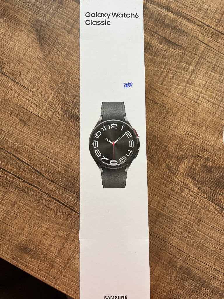Samsung galaxy watch 6 classic, Ophalen, Samsung watch 6 classic, Zwart, Nieuw
