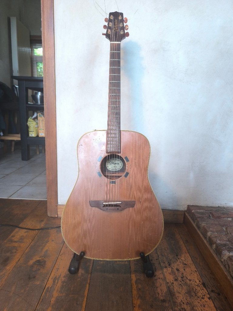 Guitare western « Takamine », Enlèvement, Utilisé, Guitare Western ou Guitare Folk, Avec capteur (piezo)