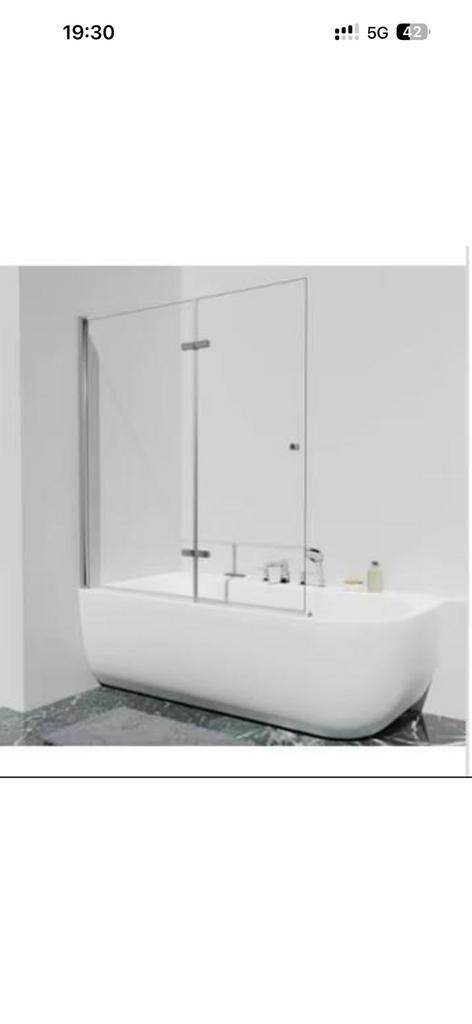 Badwand voor douche/bad combinatie, Huis en Inrichting, Badkamer | Badkamermeubels, Zo goed als nieuw, Ophalen