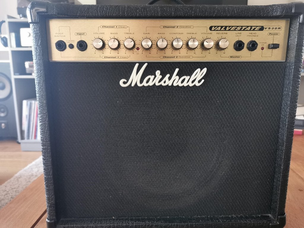 Gitaarversterker Marshall + Boss ME30, Ophalen, Gebruikt, Gitaar, Minder dan 50 watt