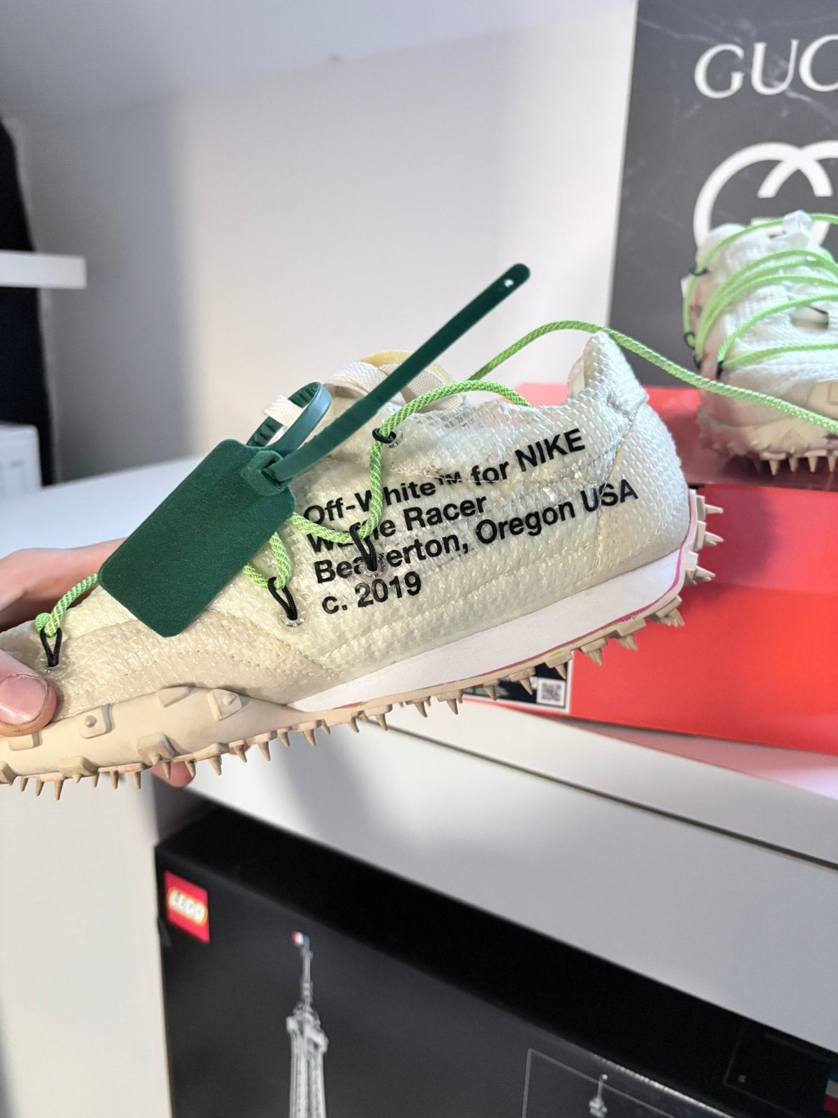 Nike Waffle Racer Off-White sneakers, Vêtements | Hommes, Chaussures, Enlèvement, Neuf, Blanc, Baskets