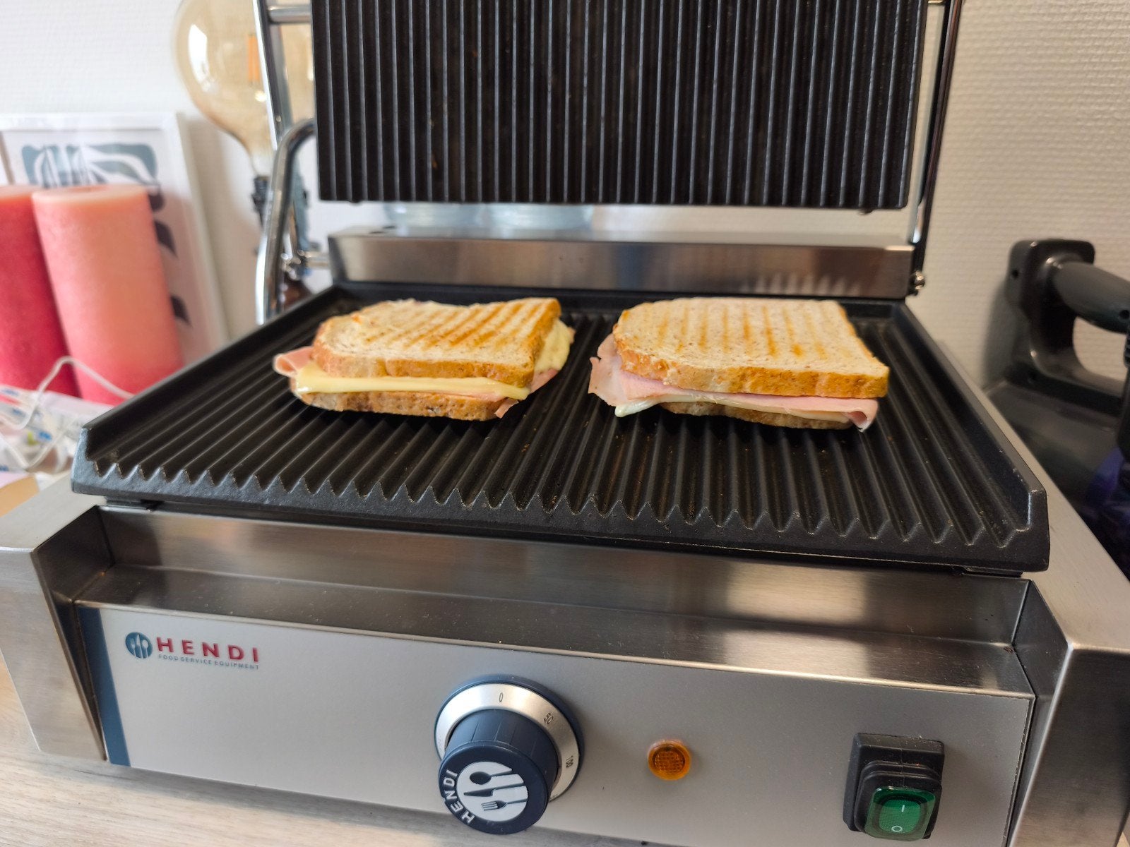 Hendi contact grill Panini 2200w, Ophalen of Verzenden