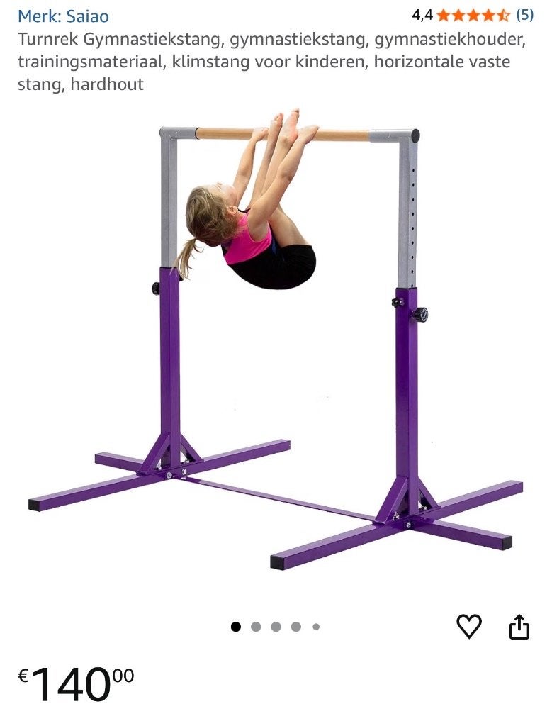 Barre met mat, Sport en Fitness, Kindermaat 122 t/m 140, Ophalen, Zo goed als nieuw, Materiaal