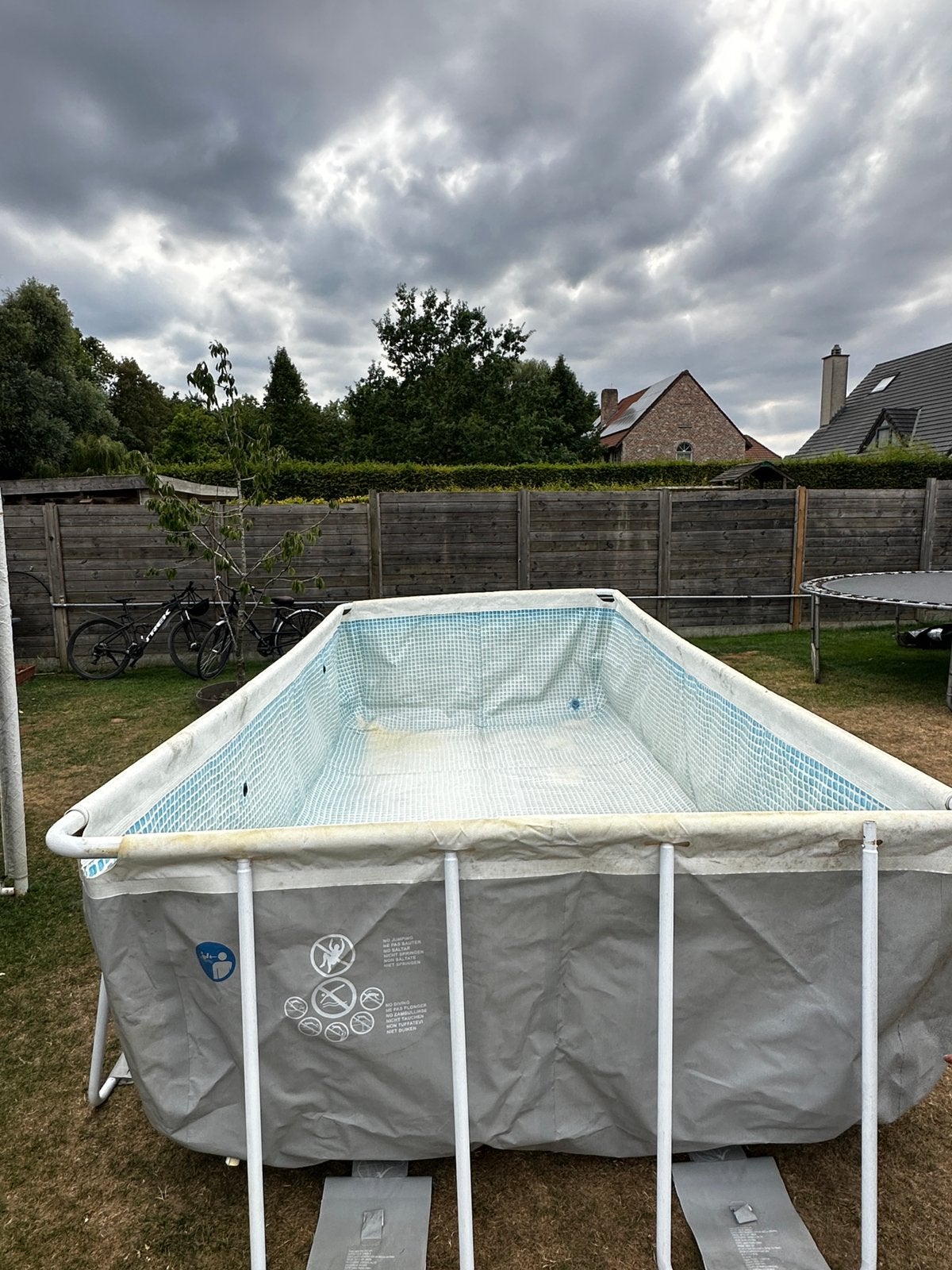 Intex opzetzwembad 244x488x107, Ophalen, 200 tot 300 cm, 80 tot 120 cm, Zo goed als nieuw
