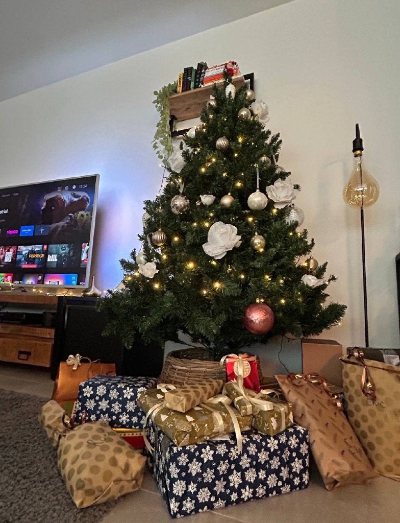 Mooie namaak kerstboom - goede staat, Diversen, Ophalen, Gebruikt