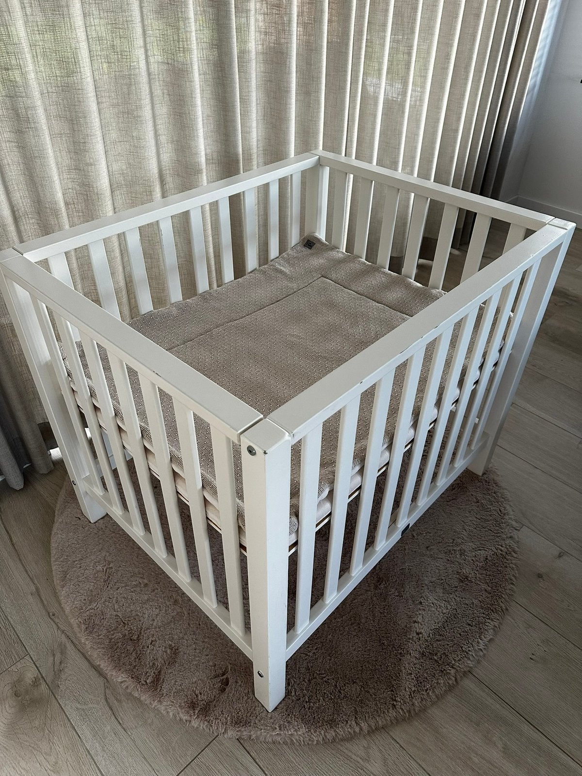 Babypark incl. matras & parkinlegger, Kinderen en Baby's, Ophalen, Gebruikt, Rechthoekig, In hoogte verstelbaar