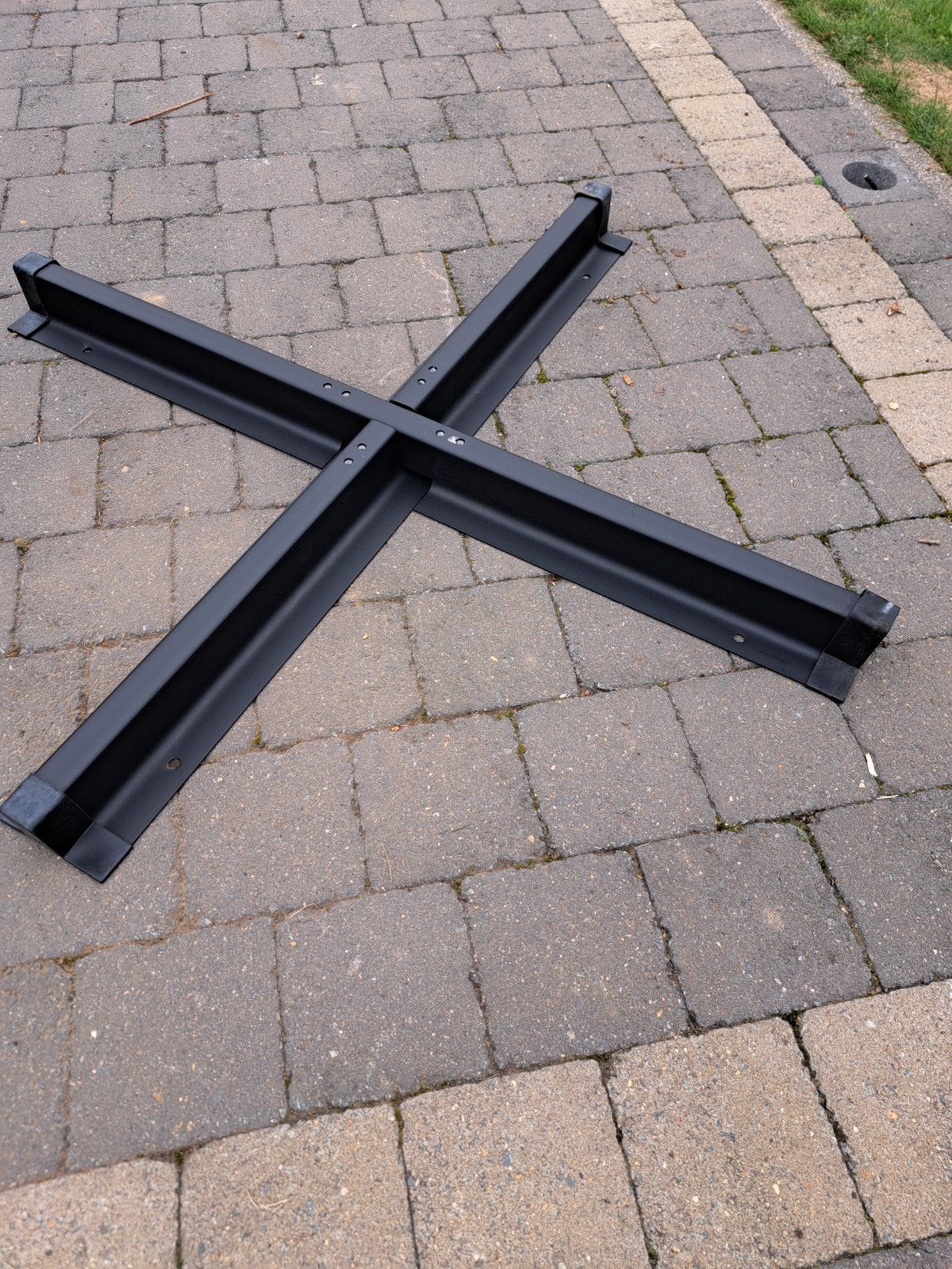 nieuwe zwarte metalen parasol voet, Doe-het-zelf en Bouw, Ophalen