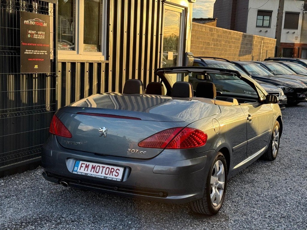 Peugeot 307 CC 1.6i 16v Cabriolet Sport/Onderhoud + CT OK, Voorwielaandrijving, Stof, Zwart, 4 cilinders