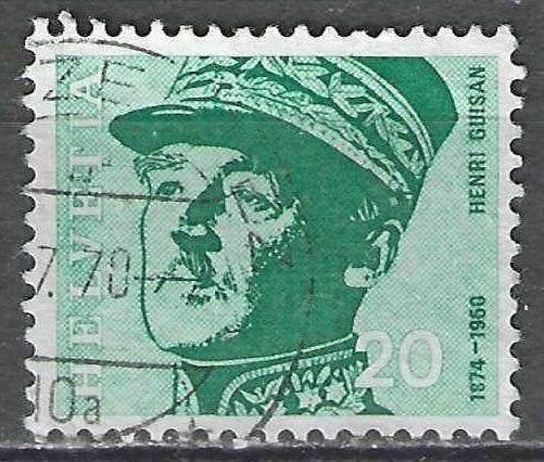 Suisse 1969 - Yvert 842 - Général Henri Guisan (ST), Envoi, Affranchi