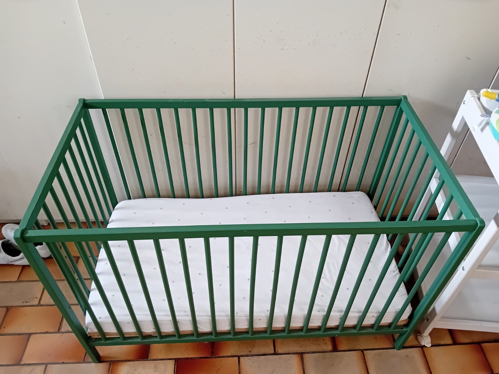 babybedje, Ophalen, Gebruikt