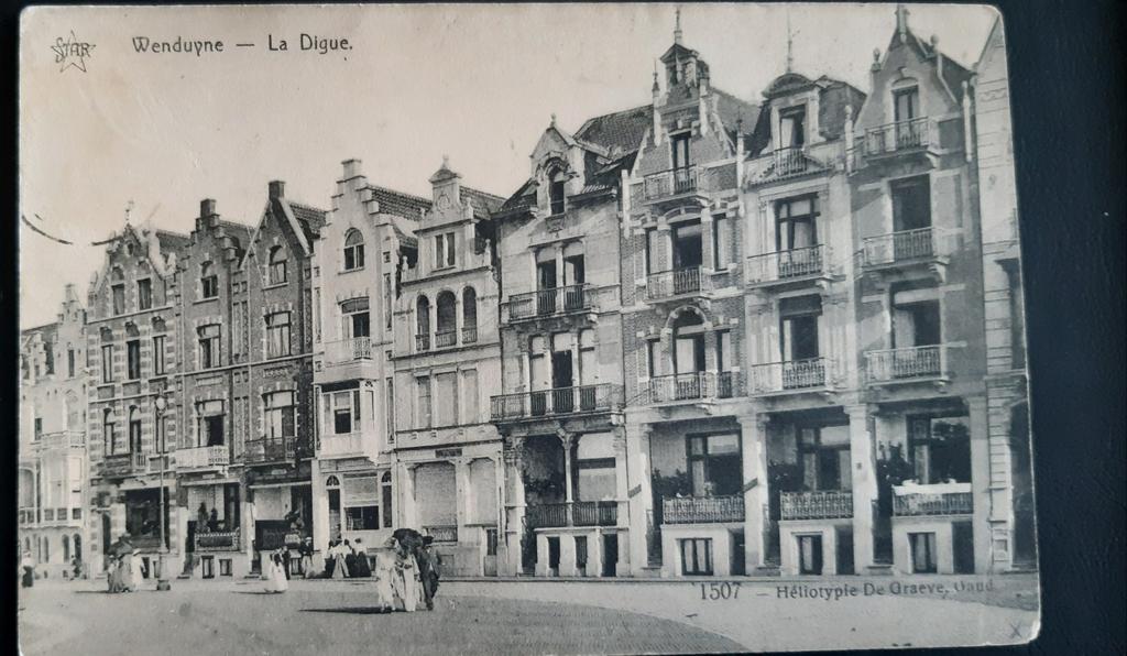 WENDUINE les villas de la digue ZEEDIJK 1911, Verzamelen, Postkaarten | België, Ophalen of Verzenden