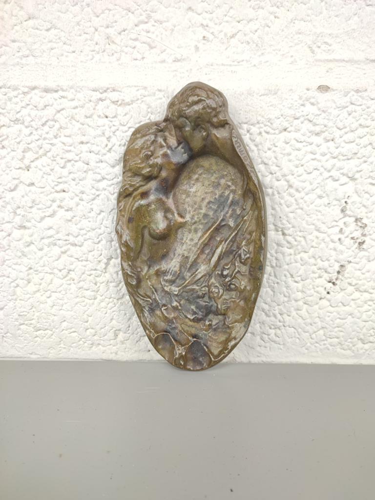 Bronzen art nouveau vide-poche van Joseph Zomers, Ophalen of Verzenden