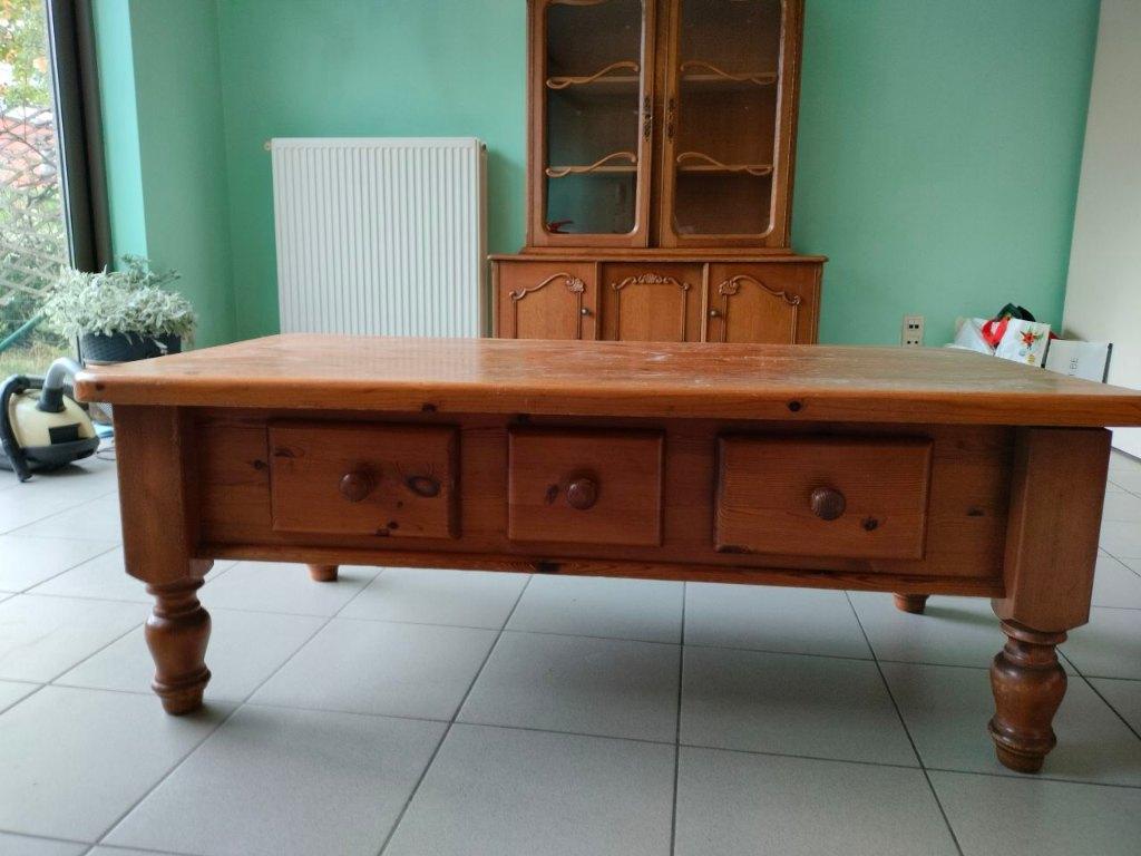 salontafeltje, Maison & Meubles, Tables | Tables de salon, 50 à 100 cm, Landelijk, Enlèvement, Utilisé