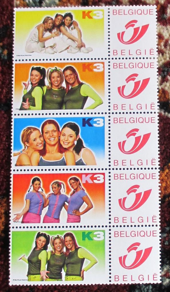5 postzegels K3 met blijvende geldigheid, Sans timbre, Enlèvement ou Envoi, Non oblitéré, Timbre-poste