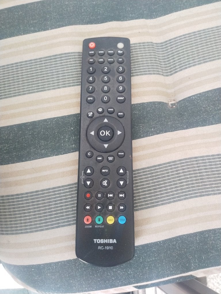 Toshiba Télécommande RC-1910, Enlèvement ou Envoi, Utilisé, Originale, TV