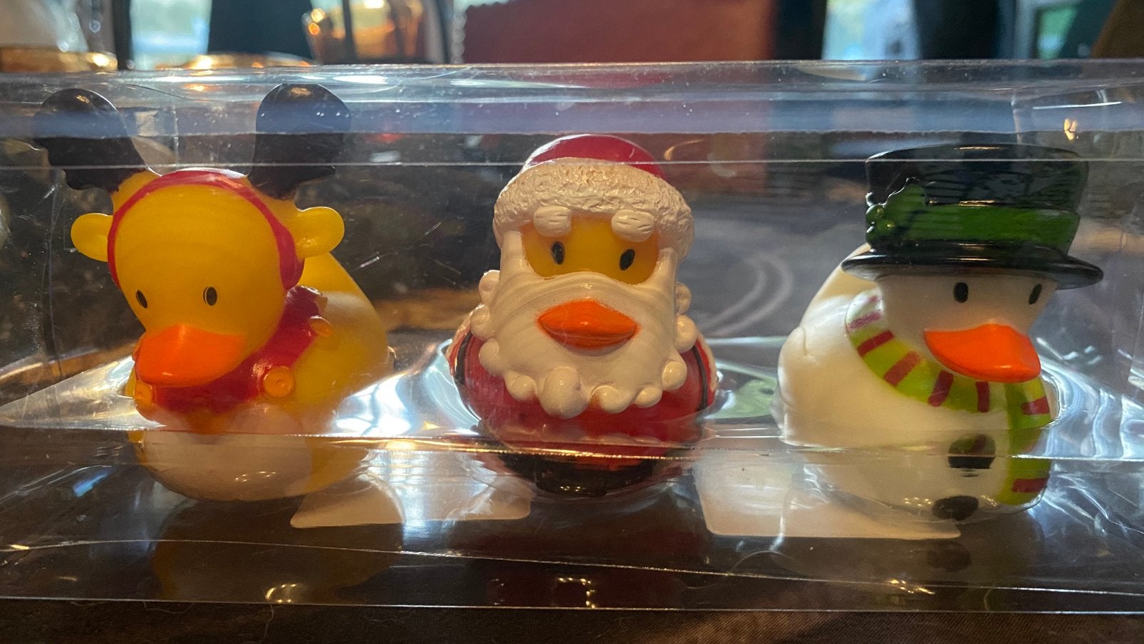 3 petits canard de bain de Noël en plastique, Collections, Enlèvement, Neuf