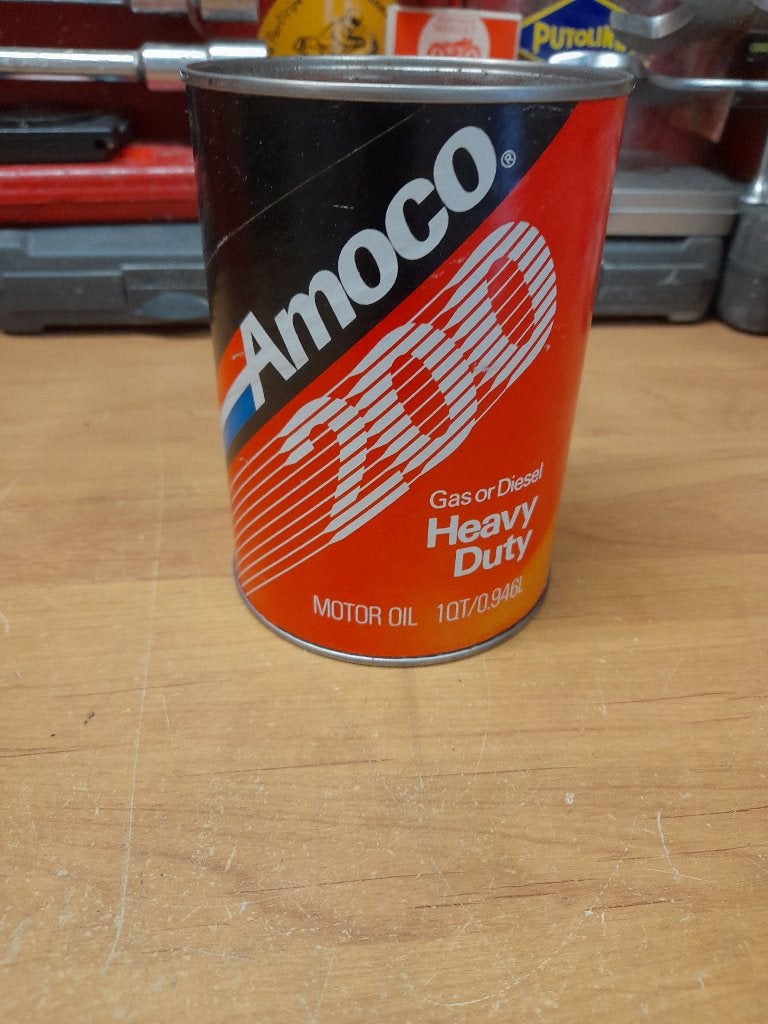 oude lege oliekan Amoco 200, Verzamelen, Merken en Reclamevoorwerpen, Gebruikt, Overige typen, Verzenden