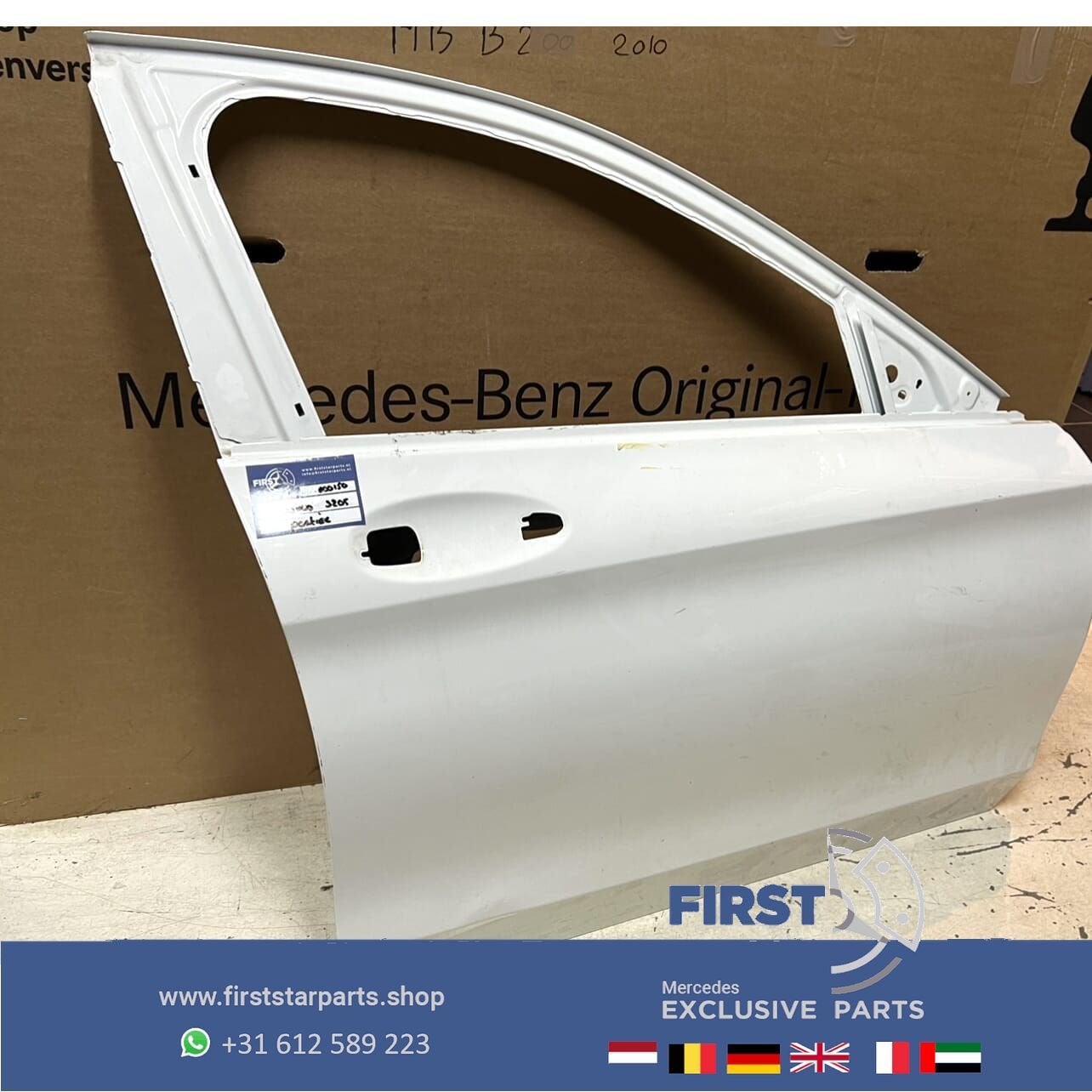 W205 C63 DEUR rechtsvoor Mercedes C Klasse ZWART WIT GRIJS p, Gebruikt, -, Deur, Ophalen of Verzenden