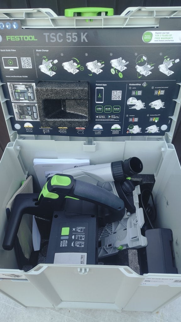 Scie plongeante Festool TSC 55 KEB sans accu`s sans chargeur, Enlèvement, Neuf, Scie plongeante, Festool