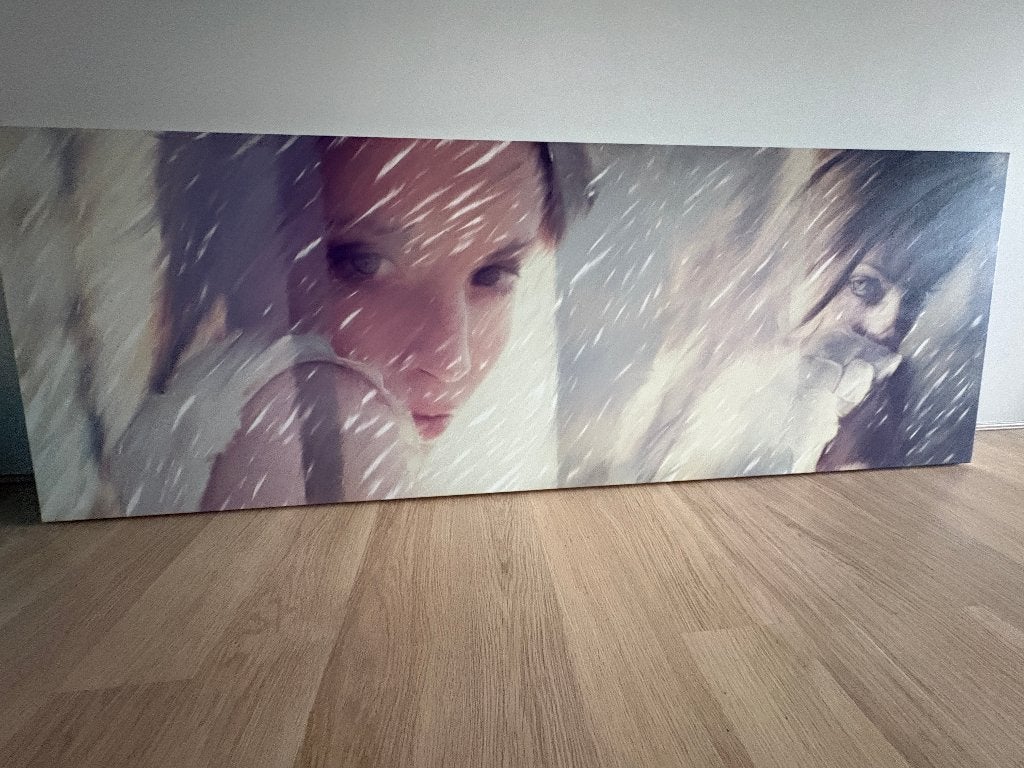 Mooi groot schilderij, Antiek en Kunst, Ophalen, Gesigneerd, Portret of Personen