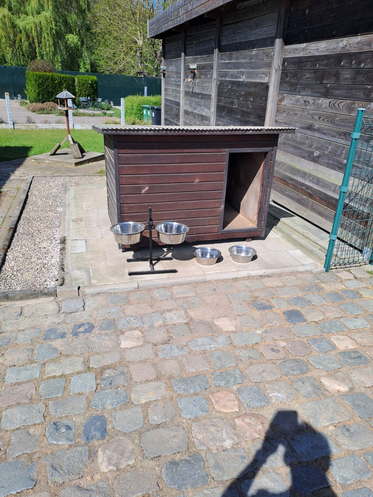 Niche pour chien en bois 150x0,90x100 à double paroi, isolée, Enlèvement