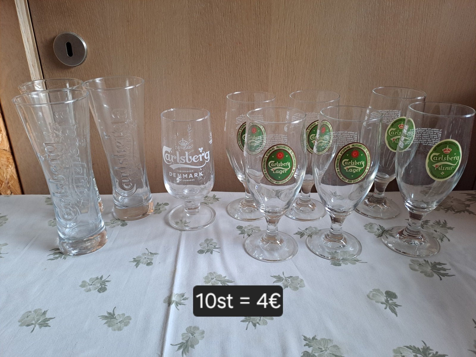 Carlsberg glazen 10stuks voor 4€, Verzamelen, Ophalen
