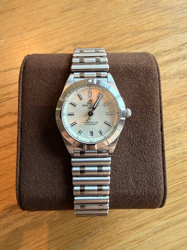 BREITLING CHRONOMAT, Handtassen en Accessoires, Horloges | Dames, Staal, Staal, Polshorloge, Zo goed als nieuw