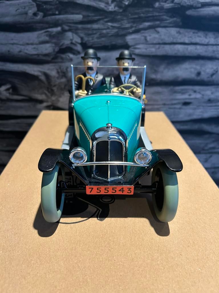 1:12 Moulinsart Kuifje Tintin Citroën 5HP Jansen & Janssen, Verzamelen, Verzenden, Kuifje, Zo goed als nieuw, Overige typen