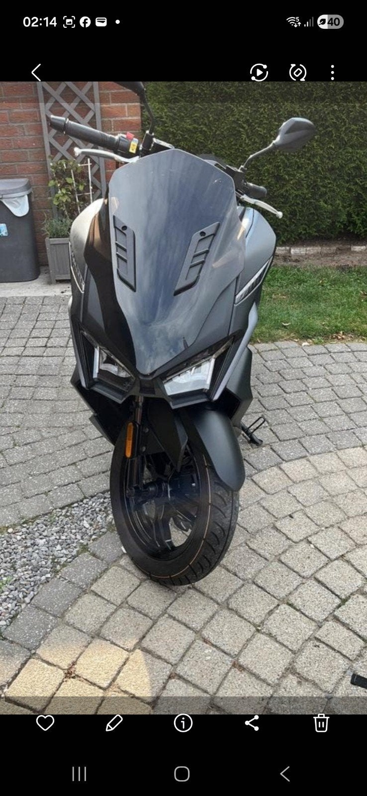 Sym jet x 125 cc, Ophalen