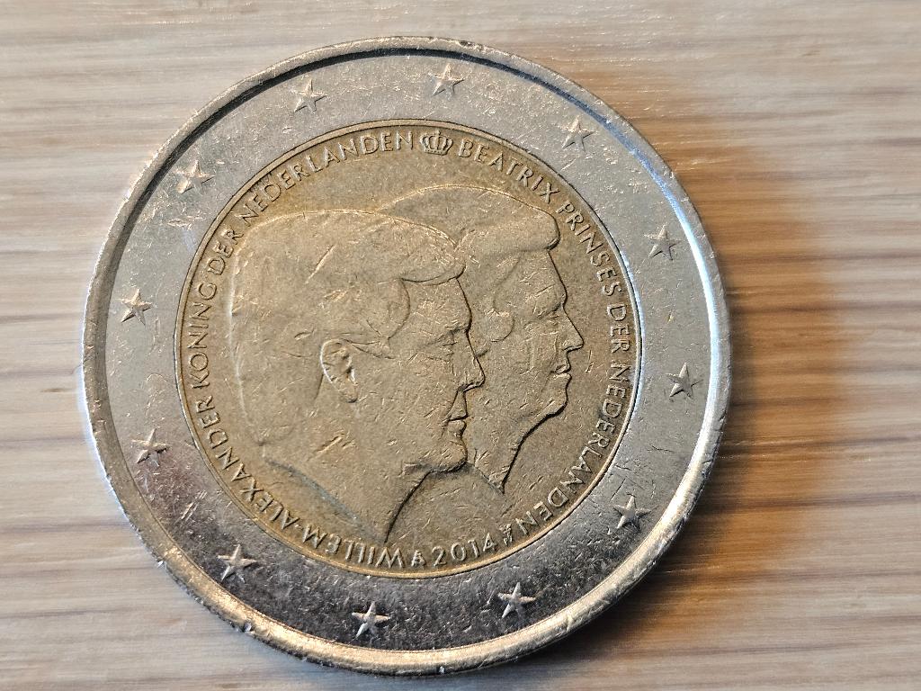 2 Euromunt Koningsdubbel 2014 Nederland, Timbres & Monnaies, Monnaies | Europe | Monnaies euro, Enlèvement, Autres pays, 2 euros