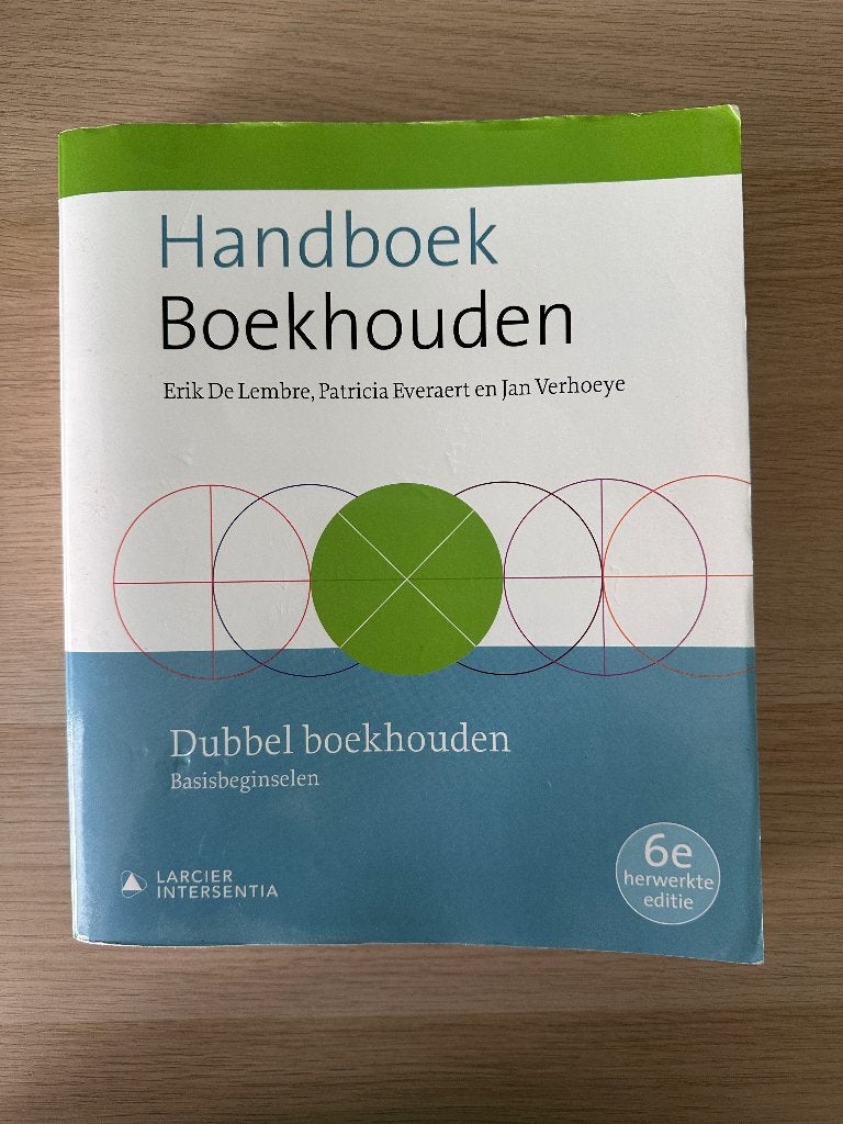 Handboek Boekhouden - Dubbel boekhouden, basisbeginselen, Larcier Intersentia, Bedrijfseconomie, Overige niveaus, Ophalen
