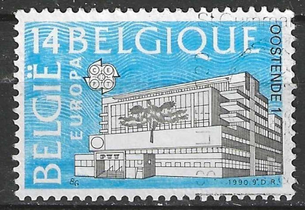 Belgie 1990 - Yvert/OBP 2367 - Postgebouw Oostende (ST), Postzegels en Munten, Postzegels | Europa | België, Gestempeld, Europa