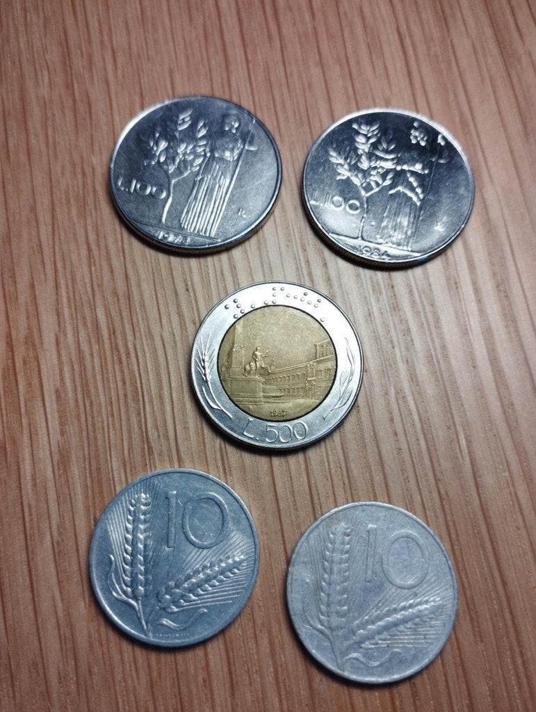 Munten/Italië, Ophalen, Italië