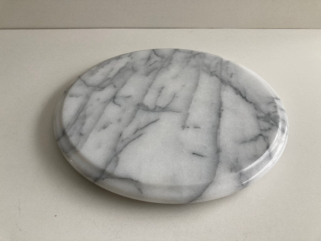 Assiette à fromage ronde en marbre, Enlèvement ou Envoi, Rond, Pierre/céramique, Plateau de service
