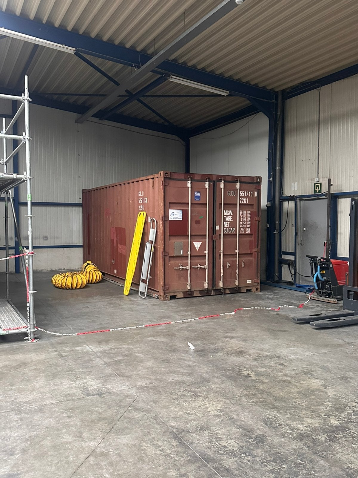 20ft container, Ophalen