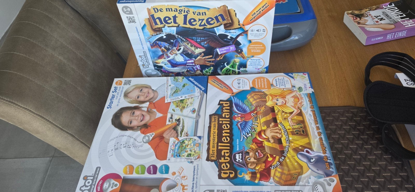 tiptoi getalleneiland, lezen en wereldkaart, Enlèvement