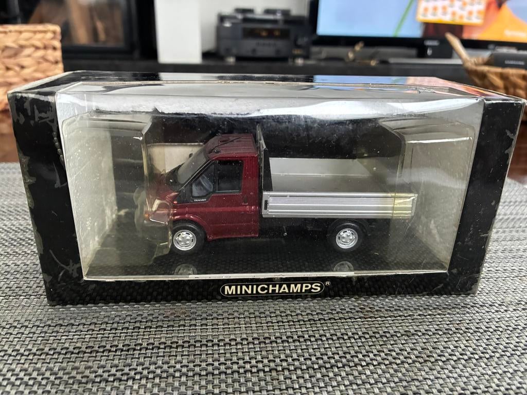 Ford transit pickup  1/43 minichamps, Enlèvement, Neuf, MiniChamps