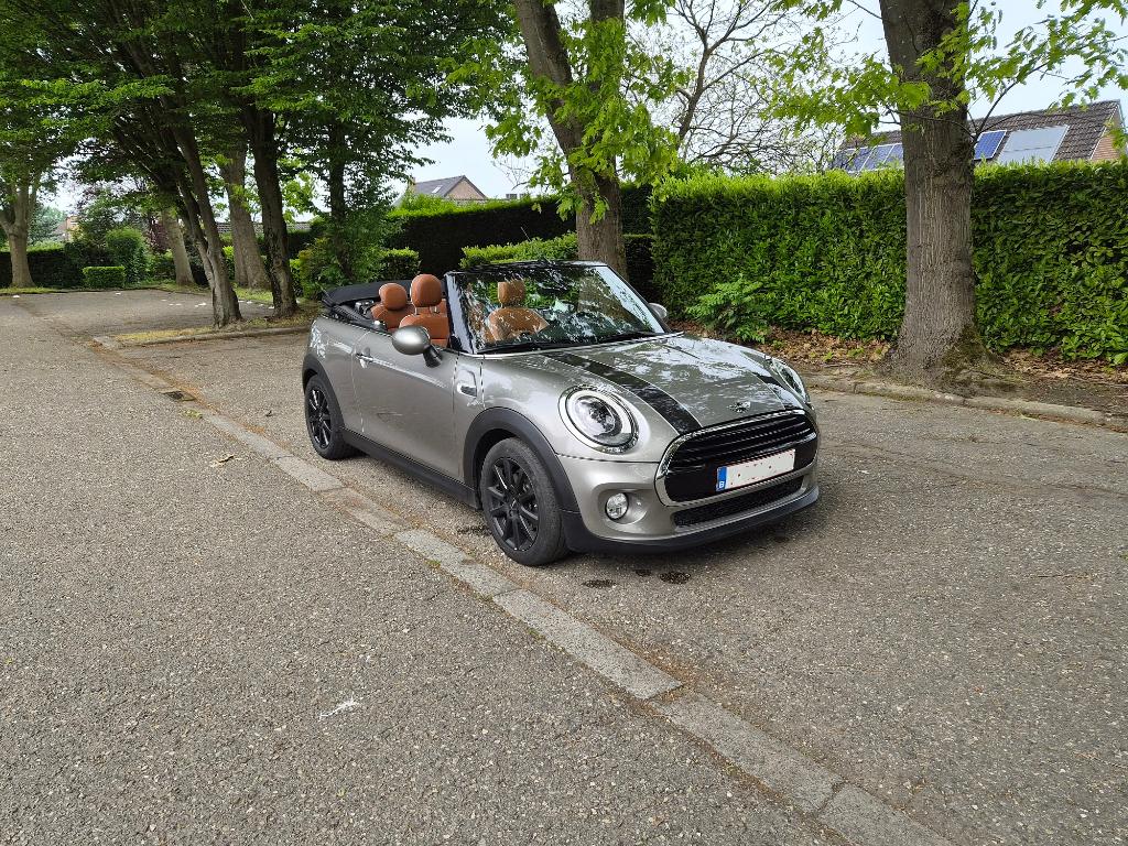MINI Cooper D Cabrio 74.000 km — Leder — Verwarmde stoelen, Auto's, Mini, Voorwielaandrijving, 4 zetels, 87 kW, Cabriolet