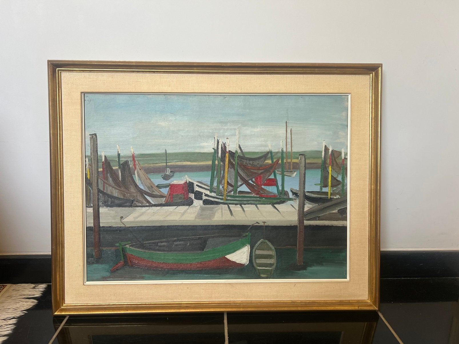 Schilderij - boten, Enlèvement