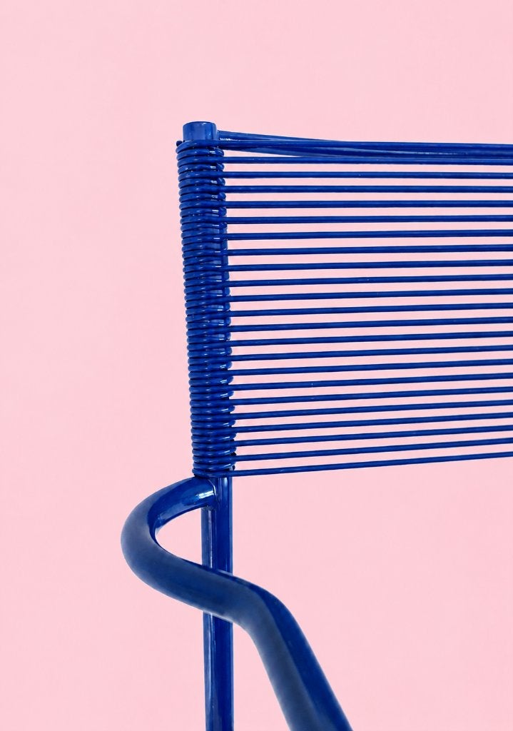 6 Belotti iconische blauwe 'Spaghetti' stoelen voor [Alias],, Ophalen, Gemerkt
