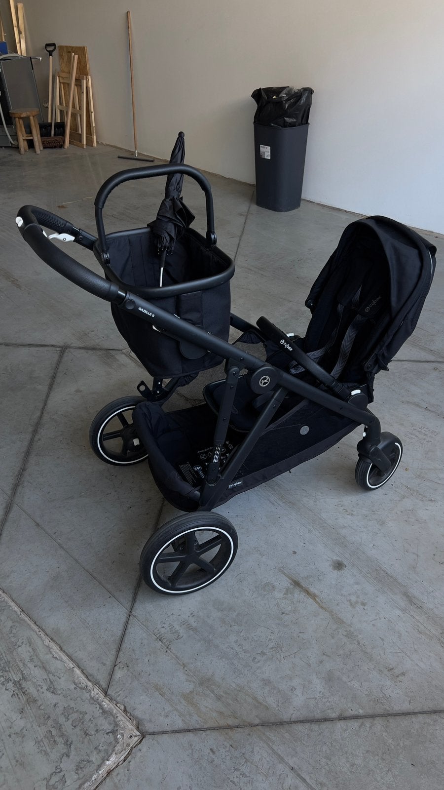 Cybex Gazelle S Kinderwagen + Originele Cybex Parasol, Kinderen en Baby's, Tweelingen en Meerlingen, Ophalen, Zo goed als nieuw