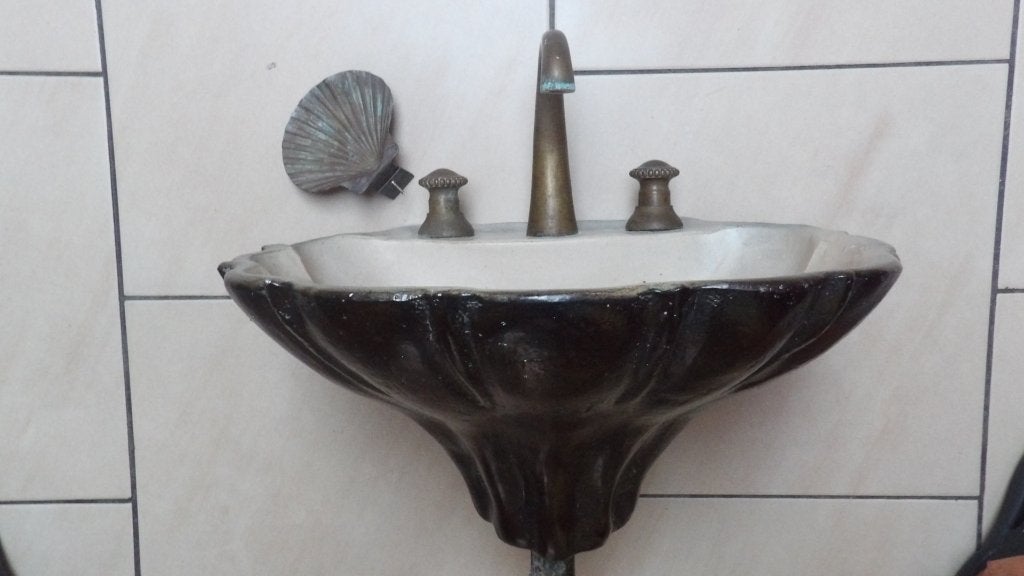lavabo, Enlèvement, Utilisé, Pierre, Lavabo