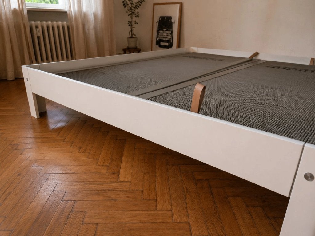 Auping 180 x 200 | Wit | Handverstelbaar | BEZORGEN MOGELIJK, Gebruikt, Wit, Tweepersoons, Ophalen of Verzenden