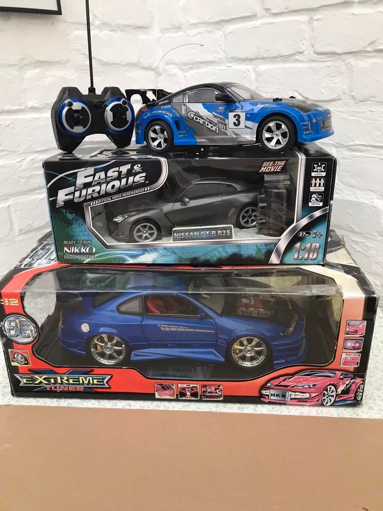 X-TREM 1/12 NISSAN SILVIA,NIKKO 1/16 NISSAN, 1/18 NISSAN350Z, Ophalen, Zo goed als nieuw