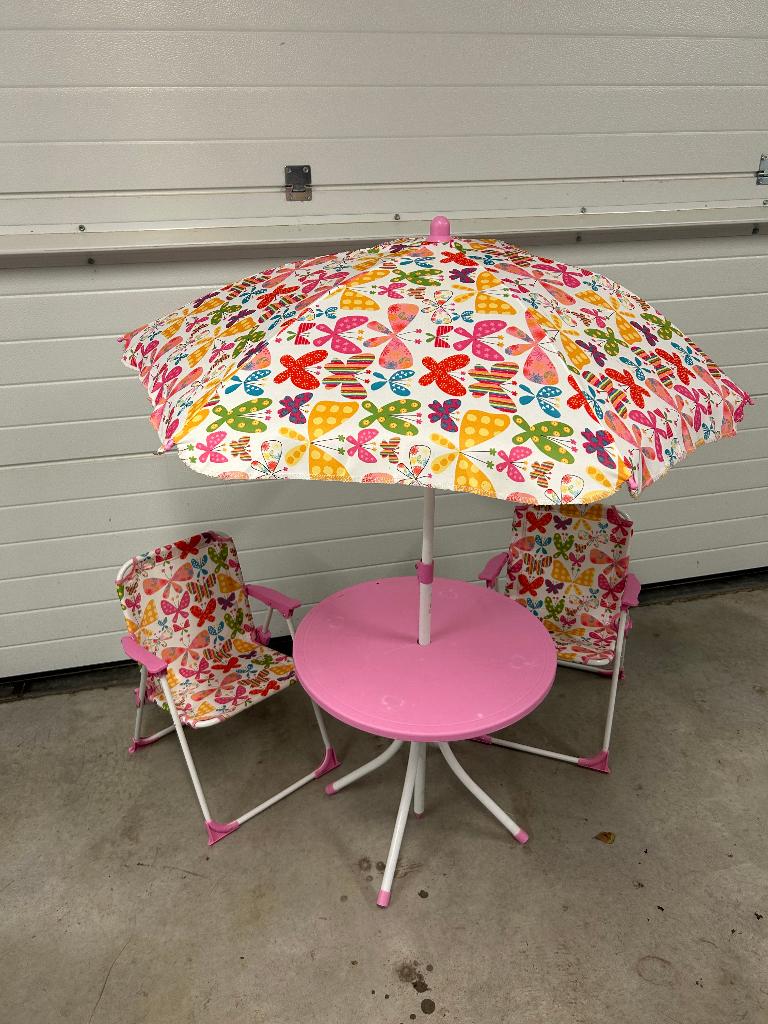 table de terrasse enfant papillon, Enlèvement, Utilisé, Rond