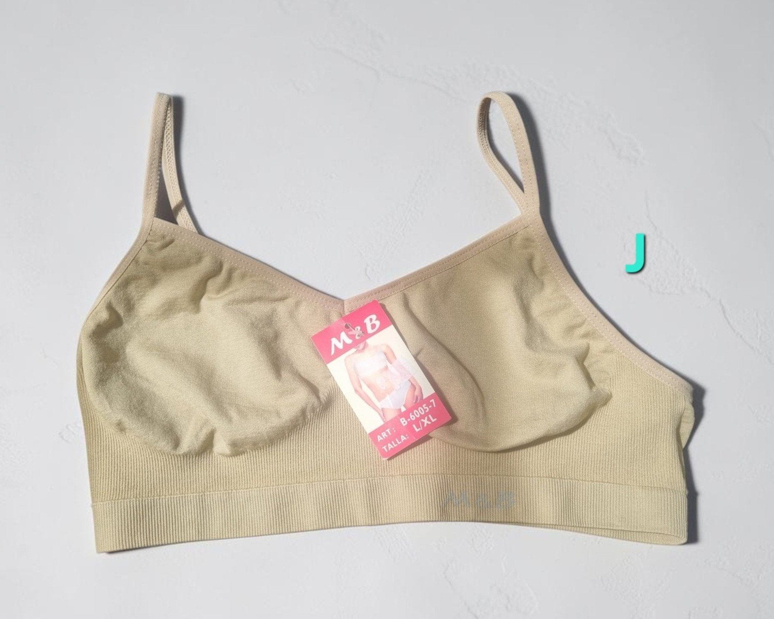 M&B Naadloze Bralette/Topje Maat L/XL NIEUW, Kleding | Dames, Ondergoed en Lingerie, M&B, Ophalen of Verzenden, Beige, BH