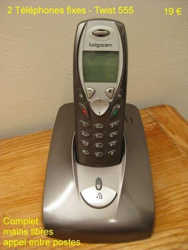 Téléphone fixe + diverses Alimentation secteur, Enlèvement, Comme neuf, Classique ou Candybar, Clavier physique
