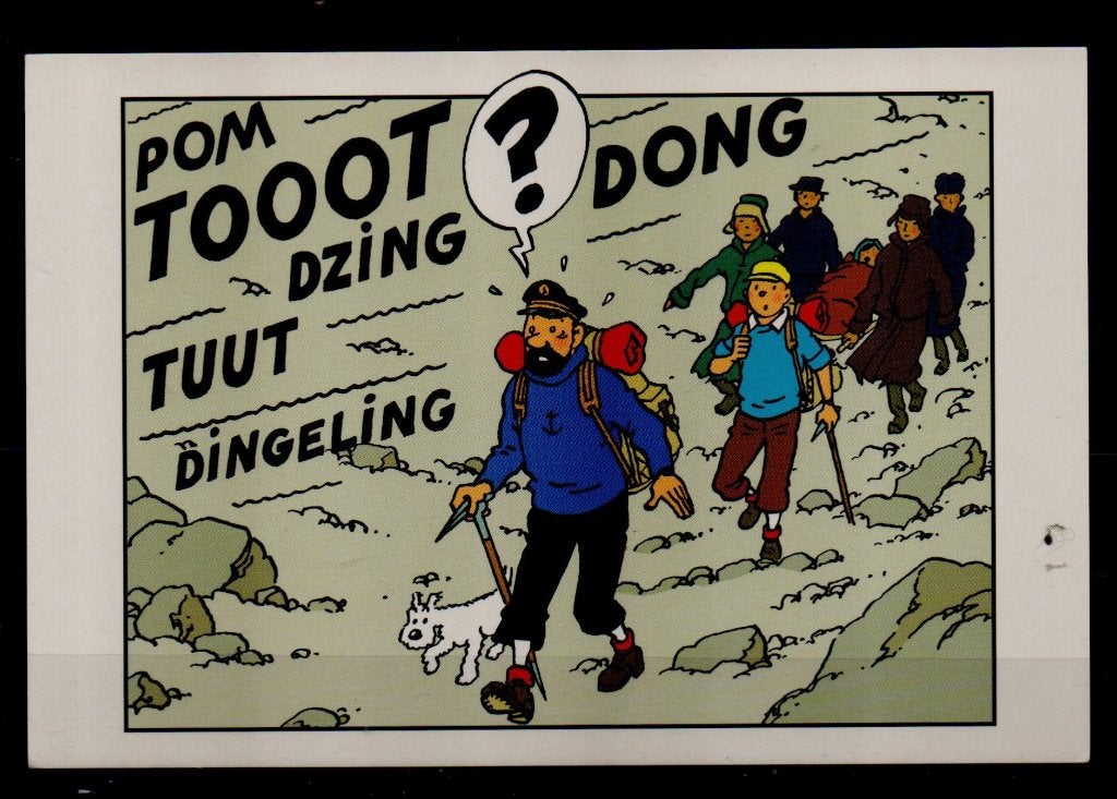 Carte postale : Hergé : Tintin/ Tintin au Tibet - 068, Collections, Enlèvement